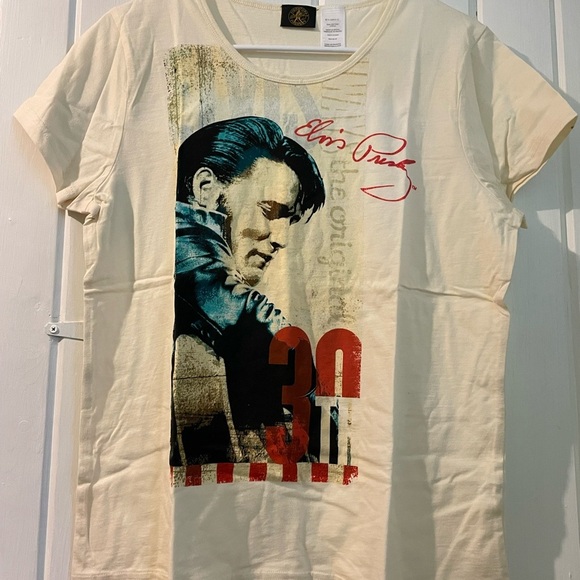 Official signature Elvis tee-medium like new - Picture 1 of 8